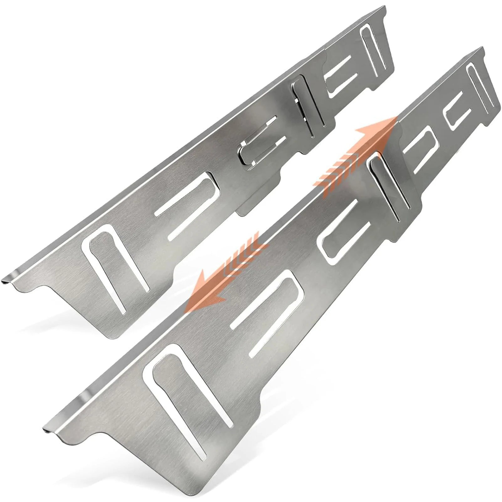 2PCS Stainless Steel Stove Gap Covers Adjustable Length Oven Side Gap Fillers Anti Rust Heat Resistant Stove Counter Gap Fillers